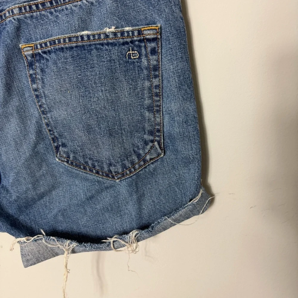 Rag & Bone Denim Cut Off Shorts Jeans Cotton Raw Hem Size 28 707